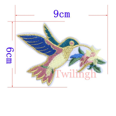 

twilingh Patches Sewing Iron-On Accessories Fish Embroidered Sequined Patches For Clothing