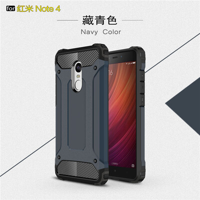 

Goowiiz Phone Case For Xiaomi Redmi Note 44X King Kong Armor Fashion Bumper PC TPU Prevent falling