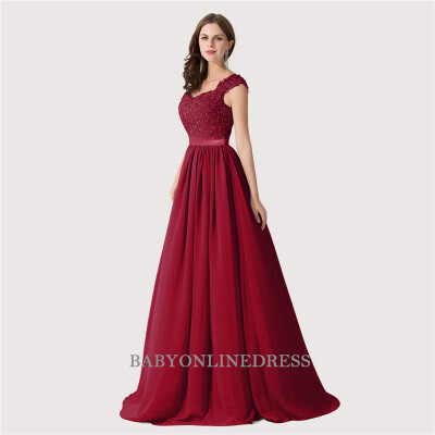 

Long Chiffon Bridesmaid Dres Illusion back Plus Size A Line Sleeveless Wedding Bridesmaid Dresses 2018