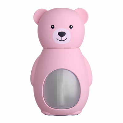 

TOMNEW USB Mini Cool Mist Humidifier 160ML Portable Ultrasonic Cute Bear Air Diffuser with LED Night Light for Home Office Car