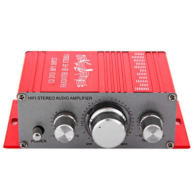 

HY - 2001 Hi-Fi 12V Mini Auto Car Stereo Amplifier 2 Channel Audio Support CD DVD MP3 Input for Motorcycle Home