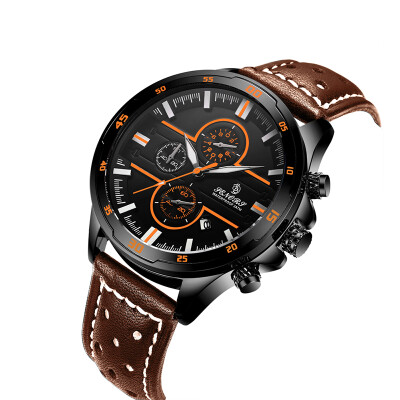 

Sports Watches For Men Chronograph With Dress Sport Analog Quartz Auto Date Wrist Watch