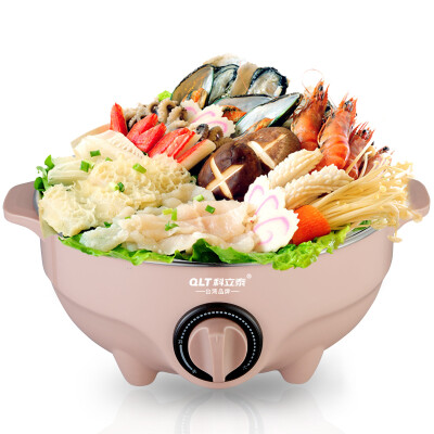 

QLT Multi-function electric cooker cooker pot electric hot pot electric cup student dormitory electric cooker QLT-6035 pink