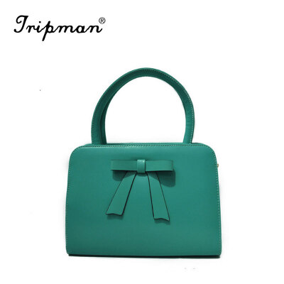 

Tripman Designer Bow women shoulder bag 5 colors women handbags pu leather bag hot fashion vintage ladies bag