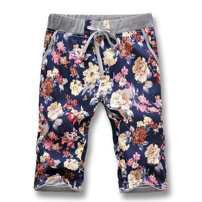 

New Summer 2016 Men Shorts Beach Casual Men Shorts Fashion Designers Flowers Men Shorts Plus Size 5XL Hot Sale Free Shipping