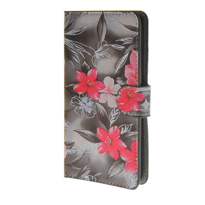 

MOONCASE Flower style Leather Side Flip Wallet Card Slot Stand Pouch чехол для Huawei Ascend Y635 a12
