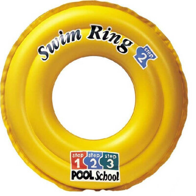 

INTEX 58231 Yellow swimming pool floating circle children swimming circle life buoy double air chamber swimming circle 51cm