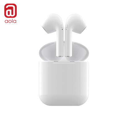 

Aola aola Bluetooth headset sports ears wireless TWS stereo iPhoneX87Ppods mobile phone headset mini smart in-ear business Edition BES20X fashion white