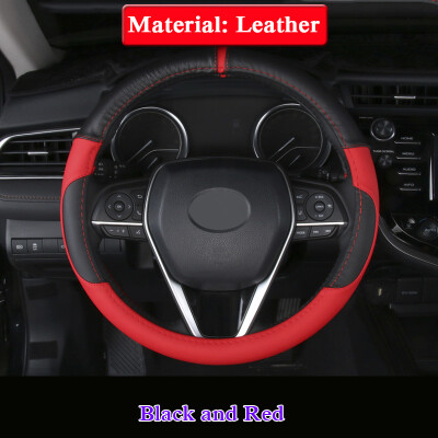 

PU Leather Car Steering-wheel Cover For Toyota 8th Camry 2018 2019 Auto Steering Wheel Covers Anti-Slip Automotive Accessories