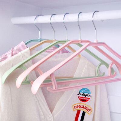 

Maybelline 5 wide shoulders without trace hangers non-slip clothes drying racks pants racks with random colors