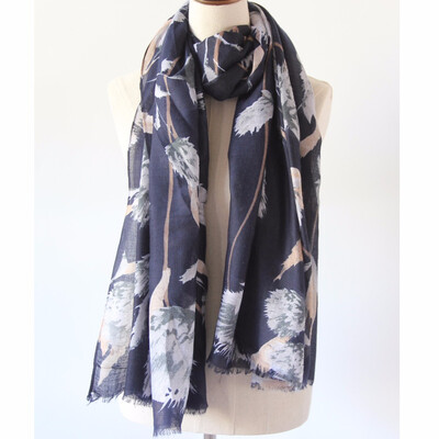 

Guttavalli Women Blue Floral Long Fringes Shawl Vintage Pink Soft Chevron Scarf Winter Flowers Stripes Navy Charm Cotton Scarves