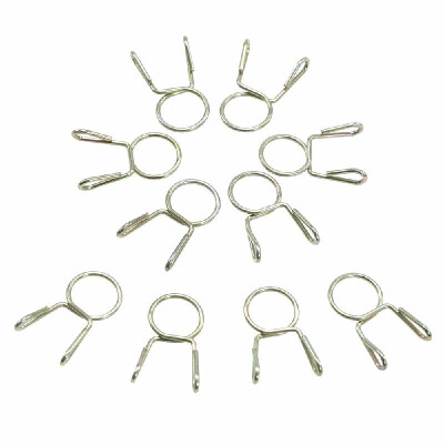 

100X Fuel Line Hose Tubing Spring Clip Clamp 7mm For Motorcycle ATV Scooter