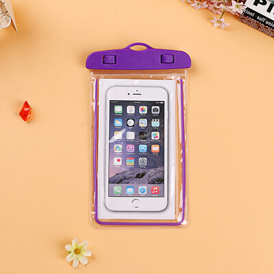 

Universal Waterproof Phone Pouch For ZTE Nubia N3V18Z18 miniBlade V9V9 vita Swimming Diving Transparent Bag Luminous Case