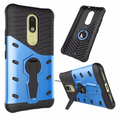 

Goowiiz Phone Case For Motorola Moto MMoto E3 Luxury Armor TPUPC Silicone Hard Bracket Prevent falling