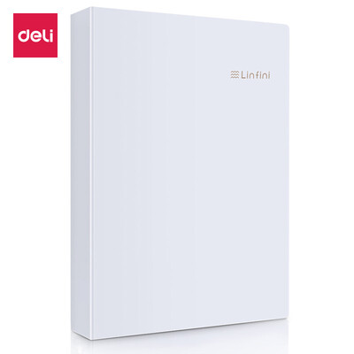 

Deli deli music series 60 pages A4 insert bag information book file folder folder student paper storage bag style gray single only 72414