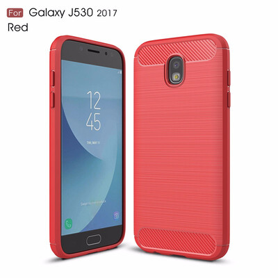 

For Samsung Galaxy J530 2017 EU Carbon Fiber Phone Cases Soft TPU Anti-Knock Cover For Samsung Galaxy J530 2017 EU Case