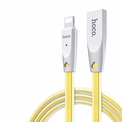

HOCO Original Zinc Alloy Jelly Knitted Charging Cable for Apple Lightning to USB Metal Charger Sync Data for iPhone iPad iPod