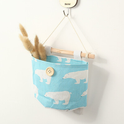 

YINUO Cute Cartoon Multilayer Cloth Wardrobe Hanging Bag Storage Bag CottonMaid Wall hanging Hanging Wall Organizer