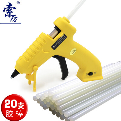 

Suol USB Lithium Hot Melt Adhesive Gun Handmade Repair Thermosol Gun send 20 white glue sticks LD208