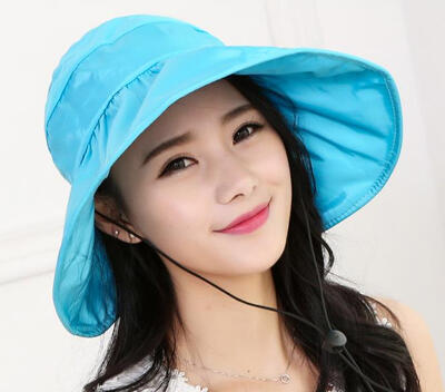 

Hats along the beach Ms Summer visor mothproof outdoor collapsible sun hat