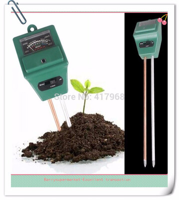 

10PCS Soil hygrometer Soil pH meter light meter Soil PH Tester Moisture meter Light Meter 3-IN-1 Plant Flowers