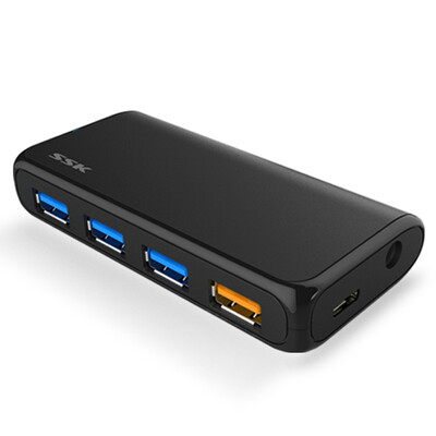 

Biao Wang SSK shu801 hub splitter usb30 1 drag 4 port expansion rechargeable hub