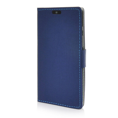 

MOONCASE Leather Wallet Flip Card Slot Pouch Stand Shell Back ЧЕХОЛ ДЛЯ Motorola Moto Maxx XT1225 Blue