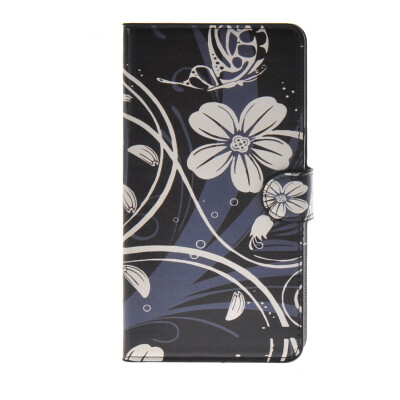 

MOONCASE Flower style Leather Side Flip Wallet Card Slot Stand Pouch ЧЕХОЛ ДЛЯ Samsung Galaxy Mega 2 G750F