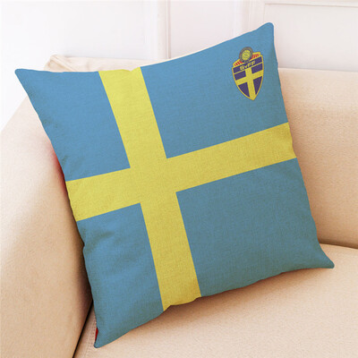 

Russia World Cup 2018 32 Teams Logo Cotton&Linen Pillowcase Bar Club Sofa Pillow Pillow Fans Souvenir