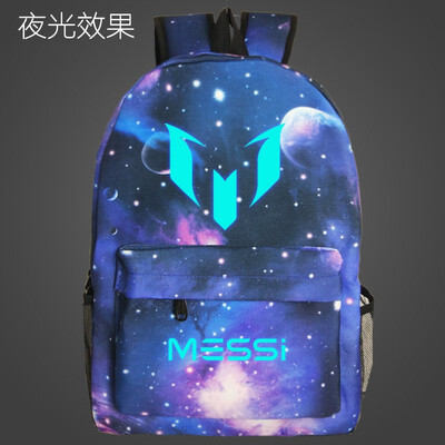

Student School Backpack Messi Backpacker Teenager Luminous Bags Multicolored Male&Female College Anti-theft Boys School Bag