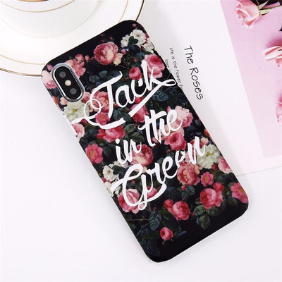 

Phone Case For iPhone 7 8 6 6S Plus X Mount Fuji Cases Moon Stars Pattern Matte Hard PC