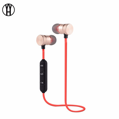 

XT-6 Bluetooth Earphone Metal Magnetic Wireless Headphone Anti-sweat Sports In-Ear Earbuds With Mic for mobile phone
