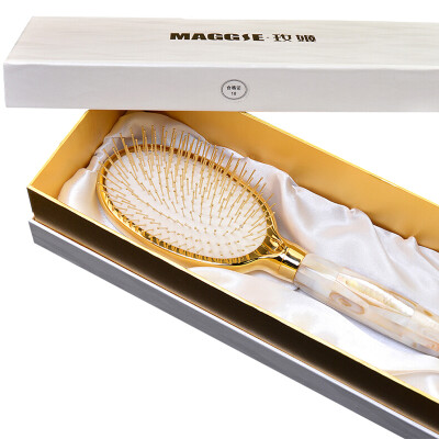 

Mei Ji MAGGIE shell card k gold air cushion fashion comb hair comb Christmas girlfriend send your girlfriend to send her mother gift gift box 2362