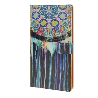 

MOONCASE ЧЕХОЛ ДЛЯ Sony Xperia M4 Watercolor Campanula Leather Flip Wallet Card Holder with Kickstand Back A08