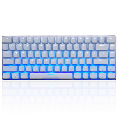 

Черный джаз (Ajazz) Geeks AK33S Ice Игра с подсветкой зеленой оси механические клавиатуры белый игровой клавиатурой с подсветкой офисный компьютер ноутбук