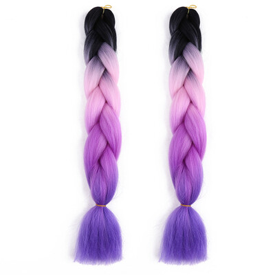 

2T 3T Jumbo Braids Hairstyles Hair For Russian Women Colors Synthetic Braiding Hair