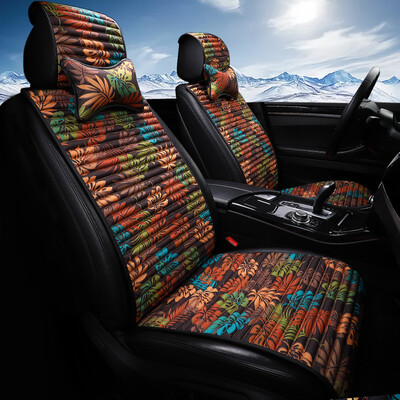 

Kang car treasure car seat four seasons universal buckwheat shell free tied seat cushion magotan sagitar sagitar Tiguan Mercedes-Benz BMW 5 Series Audi cushion autumn maple