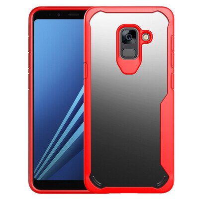 

Goowiiz Luxury Phone Case For Samsung Galaxy A5A7A8 2018 HD Clear Acrylic TPU Silicone Prevent falling Full protection