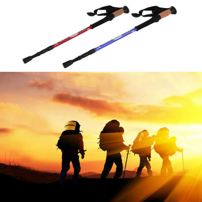 

3-Section Telescopic Aluminum Pole Sticks Alpenstock for Trekking Hiking