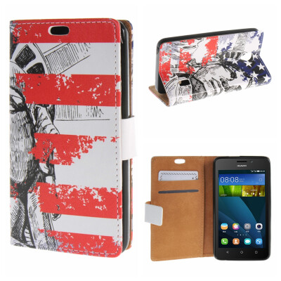 

MOONCASE for Huawei Ascend Y635 Case Flip Wallet Card Slot Stand Leather Folio Pouch Case Cover /a13