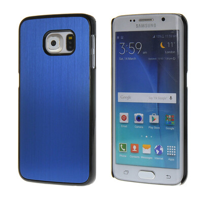 

MOONCASE Мода Матовый алюминий Металл чехол для Samsung Galaxy S6 Edge синий