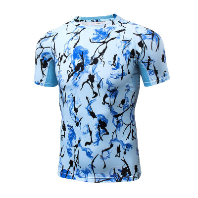 

New Gym Sportswear Tennis Soccer Jerseys Sport Suit Short Sleeve Mans T-Shirt
