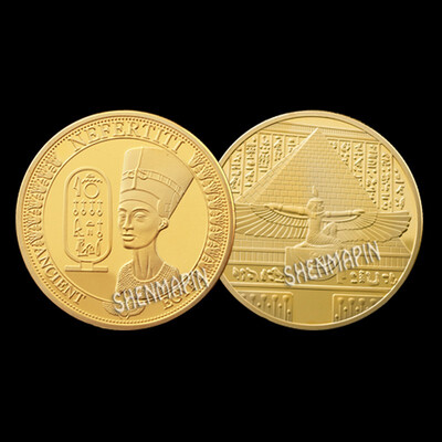 

Ancient Egypt Sphinx&pharaoh Commemorative coins pyramidcoins religious beliefs souvenir home decoration collection gifts
