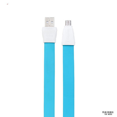 

REMAX Full speed Portable Colorful DATA cable micro USB Data Cable Fast Charge 1m flat silicone Alloy Cable for samsunghuawei