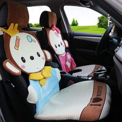 

Crown monkey cartoon car seat summer cool pad four seasons seat car seat cushion four seasons universal three-dimensional modeling car mat SJD-01