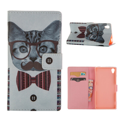 

MOONCASE ЧЕХОЛ ДЛЯ Sony Xperia Z3 Flip PU Leather Fold Wallet Card Slot Kickstand Back [Pattern series] /a10