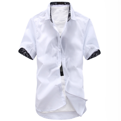 

Zogaa Summer New Korean Men's Shirt Slim Short Sleeve