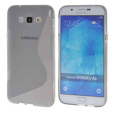 

MOONCASE Galsxy A8 Дело S - линия Гибкая Прочный силиконовый гель ТПУ Тонкий чехол для Samsung Galsxy A8 Серый