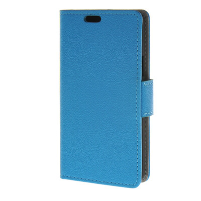 

MOONCASE Simple Leather Flip Wallet Card Slot Stand Back чехол для LG Joy H220 Blue