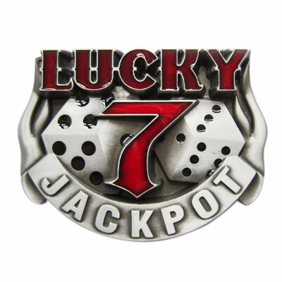 

New Vintage Lucky 7 Gamble Dice Jackpot Enamel Belt Buckle Gurtelschnalle Boucle de ceinture